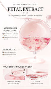 GREENLEM Gel Douche aux Pétales de Rose Infusé avec de Vrais Pétales de Rose Hydratant et Nourrissant pour Femmes - Product Image 5