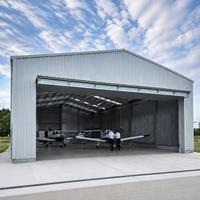 Hangar préfabriqué en structure métallique pour installations aéronautiques, stockage d'avions et construction de projets