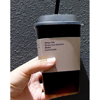 Nouveau design 450ml 500ml 650ml bouteille d'eau potable en plastique emballage lait thé glace café bouteilles de jus en plastique PP jetables