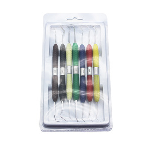 Kit de restauración dental con resina, restauración estética, recortador CT, instrumento de resina, mango de silicona de doble cabezal - Product Image 2