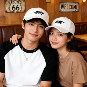 หมวกเบสบอลผ้าฝ้ายทวิลสำหรับทุกเพศ ป้องกันแสงแดด หมวกกีฬากลางแจ้งมีลายโลโก้ - Product Image 3