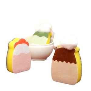 Esponja con forma de gato de dibujos animados, estropajos, esponja de cocina multiusos impresa personalizada para lavar platos - Product Image 5