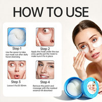 Masque pour les yeux à la noix de coco OEM, enrichi en extrait naturel de noix de coco, hydrate, réduit les cernes, lisse les ridules sous les yeux