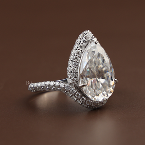 Bague de fiançailles en diamant de laboratoire de luxe de 7 carats pour femmes, bijoux de mariage haut de gamme, argent, or 10K/14K/18K, plaqué or, IGI/ - Product Image 3