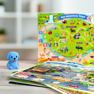 Juguete Educativo Interactivo de Mesa para Leer <span class=keywords><strong>en</strong></span> <span class=keywords><strong>Voz</strong></span> <span class=keywords><strong>Alta</strong></span>, con 20 Ilustraciones de Escenas y Narración con <span class=keywords><strong>Voz</strong></span> Real para el Desarrollo Cognitivo de la Primera Infancia - Product Image 4