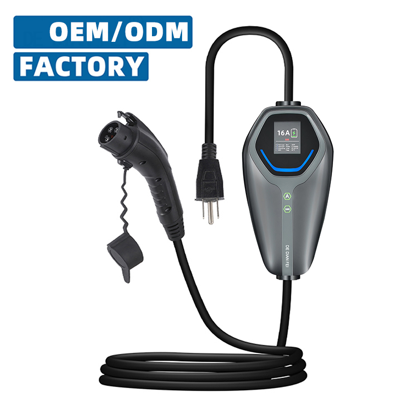 Universal Portable EV Charger 3.5kW Wall-Mount Ready Type1 J1772 Plug 16A AC Home Charging Station Factory OEM American Standard