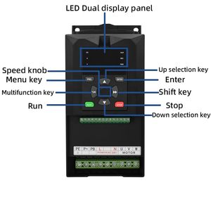 KOSGYESGM VFD อินเวอร์เตอร์ความถี่ 220V อินพุต 380V เอาต์พุต 0.75 1.5 2.2 3.7 4 5.5KW ควบคุมความเร็วมอเตอร์เฟสเดียว - Product Image 4
