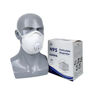 Ventil N95mask Großhandel NIOSH Certified Head Loop Partikel filter Anti Staub Gesichts maske N95 Maske mit Ausatem ventil