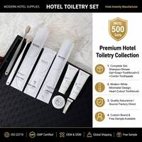 Kit de Amenidades Desechables de Plástico Moderno para Hotel, 8 Piezas, 5 Estrellas, Premium, Logotipo Personalizado, OEM, ODM, Venta al Por Mayor