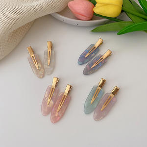 Fancy Hairpins Luxury Gold Rainbow No Bend Acetate Hair Clip Designers Custom LOGO Mulheres Acessórios para o cabelo Clips Set para meninas - Product Image 4