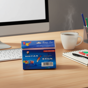 Mnj Notas Blocs-notes autocollants 76x101mm, amovibles, 100 feuilles, colorés, papeterie de bureau - Product Image 2