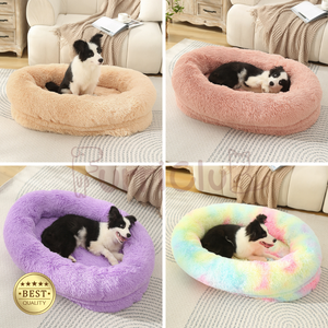 Ondersteunend Orthopedisch Donut Knuffelbed Voor Honden En Katten, Een Diep Schotelnest Dat Is Ontworpen Om De Slaap Te Verbeteren En Gewrichtspijn Te Verlichten - Product Image 4