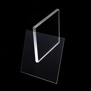 Square Tempered Glass Sheet Transparent Clear Heat Resistant Round Borosilicate Glass Plate