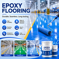 Peinture époxy multi-couleurs pour sols, personnalisable pour la rénovation des surfaces en ciment intérieures et extérieures