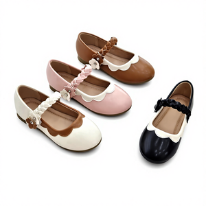 Scarpe da bambina, graziose scarpe da balletto Mary Jane, scarpe da bambola, antiscivolo, comode, leggere, piatte, primavera, estate, autunno, scarpe da principessa - Product Image 1