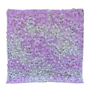 Panel de Flores Artificiales de Lujo con Degradado de Color, Base de Tela, Decoración para Bodas y Eventos, Color Personalizado - Product Image 4