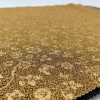 Tela Jacquard Elástica Brillante con Textura Metálica y Relieve, 68% Poliéster, 27% Lurex, 5% Spandex, para Vestidos y Forros