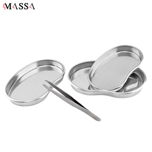 MASSA Bol de rein en acier inoxydable de qualité supérieure Plat incurvé pour médecins et tatoueurs Outil de maquillage permanent Plateaux de placement - Product Image 3