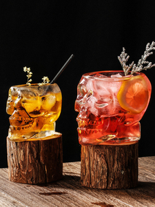 Vaso de <span class=keywords><strong>cristal</strong></span> con forma de <span class=keywords><strong>calavera</strong></span> para vino, vaso doble de <span class=keywords><strong>cristal</strong></span> para cerveza, whisky, Bar, S3, 3 tamaños - Product Image 5