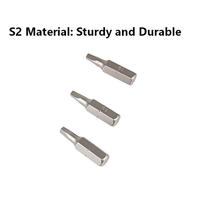 Jeu d'embouts de tournevis personnalisés en acier S2, longueur 25 mm, PH/PZ/Torx/Hex/Slotted, accessoires professionnels pour outils électriques