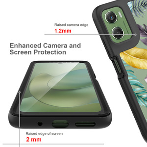 เคสโทรศัพท์มือถือดีไซน์สร้างสรรค์ พร้อมฟังก์ชันปกป้องหน้าจอ  วัสดุ PC TPU  แบบแข็ง  ครอบคลุมรอบด้าน  สำหรับ Moto Edge 2025 - Product Image 3