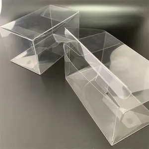 Caja de embalaje de plástico caja transparente de acetato caja transparente de PVC PET con cierre automático de fondo automático