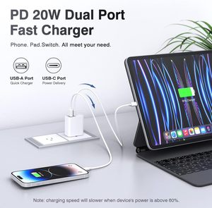 <span class=keywords><strong>Cargador</strong></span> HYTO para <span class=keywords><strong>iPhone</strong></span> 14 15 16, iPad, <span class=keywords><strong>iPhone</strong></span>, USB-C, Adaptador de Corriente de 18 W, QC3.0, Tipo C, PD, <span class=keywords><strong>Cargador</strong></span> Rápido de 20 W - Product Image 2