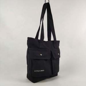 Bolsa de compras personalizada con cinta de logotipo, bolsa de transporte de papel de compras, bolsa de compras de poliéster en blanco de 25 pulgadas, plástico con logotipo personalizado - Product Image 3