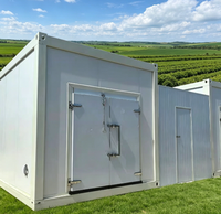 Serre conteneur moderne en acier pour la culture de fraises et de champignons, pour usage en entrepôt