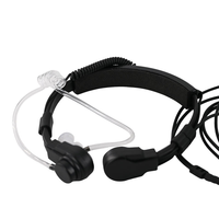 Microphone tactique pour talkie-walkie, suppression du bruit ENC, micro PTT à doigt, écouteur à tube acoustique bidirectionnel – Vente chaude usine