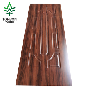 Fabricant personnalisé de haute qualité <span class=keywords><strong>moins</strong></span> <span class=keywords><strong>cher</strong></span> prix diverses couleurs placage de bois mélamine peau de porte pour la décoration intérieure - Product Image 2