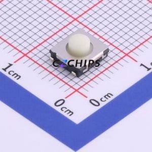EVQQ2U03W Tactile Switch SMD,6x6.5mm Switch Single Pole Single Throw Round Button 2.6N Vertical Mount - Product Image 1