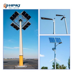 Postes de Alumbrado Público de Acero Galvanizado en Caliente Hepu, Alta Calidad y Precio Económico, Poste de Luz de 10M 15M 20M, Farola Solar - Product Image 6