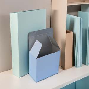 Boîtes en papier kraft personnalisées à fermeture automatique, roses avec couvercle, en carton imprimé avec votre logo pour l'emballage de cosmétiques, de bougies et de bouteilles - Product Image 4