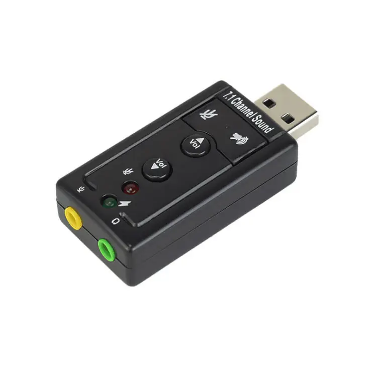 High Quality External USB2.0 Mic/Speaker Surround Sound 7.1 Channel 3D Audio Sound Card
