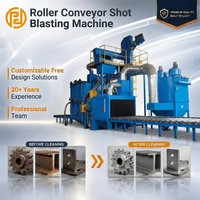 Type de convoyeur de rouleau machine de grenaillage pour des remorques et des tours de grue