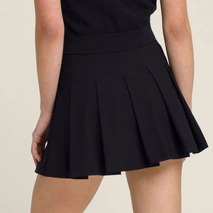 Jupe de tennis pour femme, taille haute, design respirant, unie, personnalisable, été, séchage rapide, 100% polyester, écologique - Product Image 2