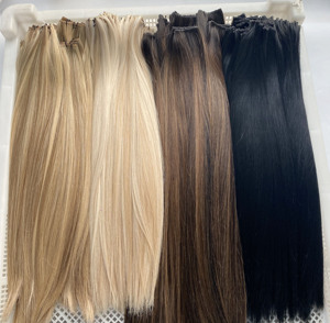 Nouvelle Collection 2026 : Tissage <span class=keywords><strong>de</strong></span> Cheveux <span class=keywords><strong>Blond</strong></span> <span class=keywords><strong>Platine</strong></span> Genius Invisible pour Queues <span class=keywords><strong>de</strong></span> <span class=keywords><strong>Cheval</strong></span> Hautes – Disponible en Longueurs <span class=keywords><strong>de</strong></span> 18/22/24 Pouces - Product Image 6