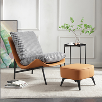 Chaise longue de salon en vente chaude, chaise de loisirs moderne pour balcon, chaise individuelle confortable sur mesure, mousse haute densité, canapé de réception