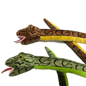 Snake Plush Toy Custom Wholesale OEM/ODM Design High Quality Soft Stuffed Toy 61 Inch Simulated Animals Giant Snake Plush Toy