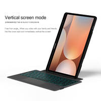 OEM PU Cuir Smart Magic Touchpad Clavier Rétro-Éclairé Cas pour Samsung Tab S10 +/S9 +/FE Plus/FE + 12.4 Tablet Covers & Cases