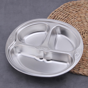 Assiette pour enfants en acier inoxydable 304, bol divisé de qualité alimentaire pour les repas des enfants - Product Image 1
