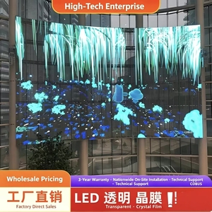 หน้าจอ LED ฟิล์มบางพิเศษ ยืดหยุ่นได้ ความโปร่งใสสูง สำหรับแสดงผลดิจิทัล ใช้กับหน้าต่างร้านค้าในห้างสรรพสินค้า - Product Image 5