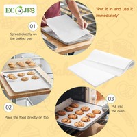 Feuilles de papier sulfurisé imprimées sur mesure 9x13 pouces, antiadhésives, résistantes à la graisse, pré-découpées pour la vente au détail et les supermarchés