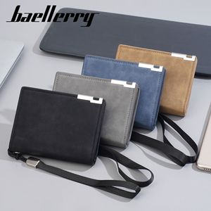 กระเป๋าสตางค์ผู้ชายแบรนด์ Baellerry สีดำ ความจุขนาดใหญ่ ช่องใส่บัตรหลายช่อง กระเป๋าใส่เหรียญแบบมีซิป สไตล์ธุรกิจ ใช้ได้ทุกวัน - Product Image 3