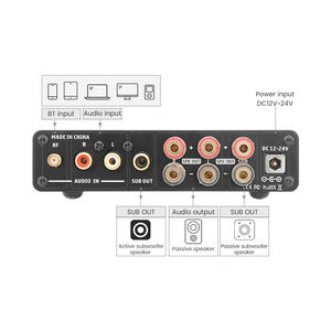 <span class=keywords><strong>AIYIMA</strong></span> — amplificateur de caisson de basses B01 BT 5.0, 50W x 2 + 100W, USB HiFi numérique stéréo, son 2,1 ch - Product Image 3