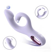 Vibrateur Lapin Flexible OEM ODM Prix Usine Double Moteur Stimulateur Clitoridien Point G 9 Fréquences Jouet Sexuel en Silicone