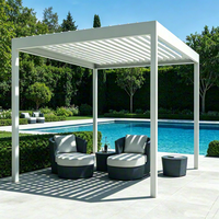 Pergola extérieure en alliage d'aluminium, fabrication OEM et ODM, design moderne, écologique, durable, résistante aux intempéries, pour villa et terrasse