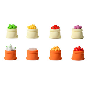 Lanshuo Mini Resin <b>Vegetable</b> <b>Bags</b> DIY Craft Decor Home Ornament Keychain Set - Product Image 3