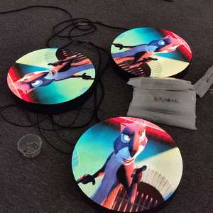 Écran LED circulaire personnalisé P2.5, mur vidéo couleur, panneau LED rond double face, écran numérique publicitaire pour la vente au détail - Product Image 3